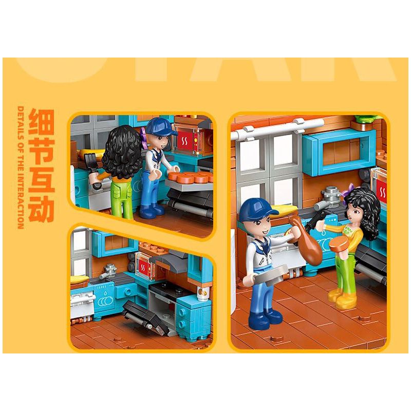 JIESTAR 59248 NHÀ CỦA TÔI BẾP bộ đồ chơi xếp lắp ráp ghép mô hình Girl KITCHEN Con Gái 387 khối