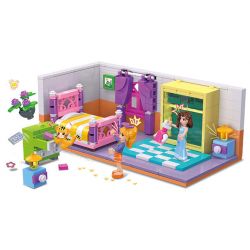 JIESTAR 59249 NHÀ CỦA TÔI PHÒNG NGỦ bộ đồ chơi xếp lắp ráp ghép mô hình Girl BEDROOM Con Gái 402 khối