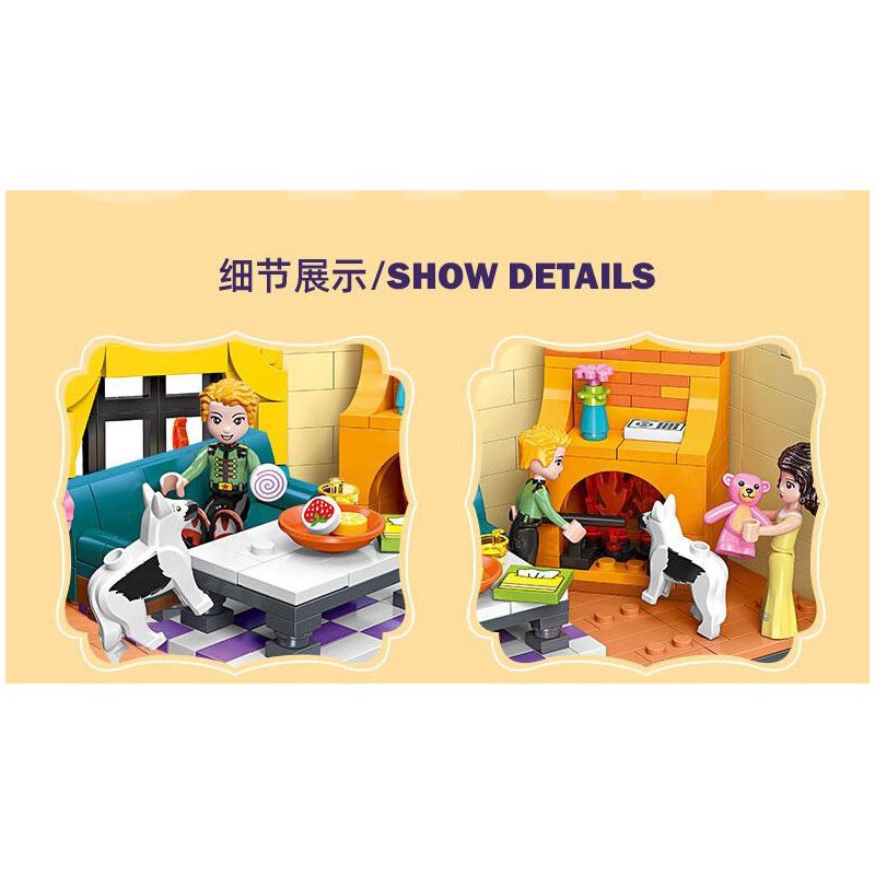 JIESTAR 59249 NHÀ CỦA TÔI PHÒNG NGỦ bộ đồ chơi xếp lắp ráp ghép mô hình Girl BEDROOM Con Gái 402 khối