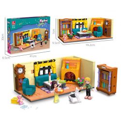 JIESTAR 59250 NHÀ CỦA TÔI PHÒNG KHÁCH bộ đồ chơi xếp lắp ráp ghép mô hình Girl LIVING ROOM Con Gái 451 khối