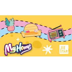 JIESTAR 59250 NHÀ CỦA TÔI PHÒNG KHÁCH bộ đồ chơi xếp lắp ráp ghép mô hình Girl LIVING ROOM Con Gái 451 khối