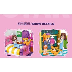 JIESTAR 59250 NHÀ CỦA TÔI PHÒNG KHÁCH bộ đồ chơi xếp lắp ráp ghép mô hình Girl LIVING ROOM Con Gái 451 khối