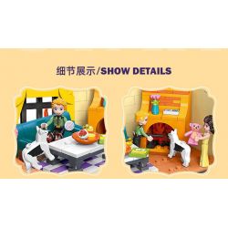 JIESTAR 59250 NHÀ CỦA TÔI PHÒNG KHÁCH bộ đồ chơi xếp lắp ráp ghép mô hình Girl LIVING ROOM Con Gái 451 khối