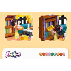 JIESTAR 59250 NHÀ CỦA TÔI PHÒNG KHÁCH bộ đồ chơi xếp lắp ráp ghép mô hình Girl LIVING ROOM Con Gái 451 khối