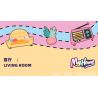 JIESTAR 59250 NHÀ CỦA TÔI PHÒNG KHÁCH bộ đồ chơi xếp lắp ráp ghép mô hình Girl LIVING ROOM Con Gái 451 khối