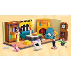 JIESTAR 59250 NHÀ CỦA TÔI PHÒNG KHÁCH bộ đồ chơi xếp lắp ráp ghép mô hình Girl LIVING ROOM Con Gái 451 khối