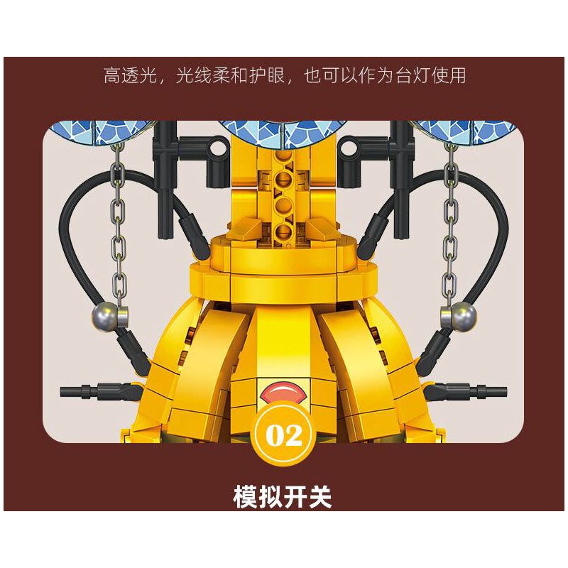 JIESTAR JJ9081 9081 ĐÈN BÀN PHONG CÁCH CHÂU CỔ ĐIỂN bộ đồ chơi xếp lắp ráp ghép mô hình Creator RETRO TABLE LAMP Sáng Tạo 1570 khối