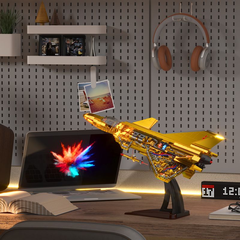 ZHEGAO GZ2016 2016 PHIÊN BẢN ULTIMATE GOLD COLLECTOR'S J-20 bộ đồ chơi xếp lắp ráp ghép mô hình Military Army TO GOLD COLLECTOR'S EDITION J-20 Quân Sự Bộ Đội 1200 khối