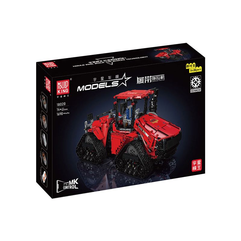 MouldKing 18020 Mould King 18020 REBRICKABLE MOC-35270 35270 MOC35270 MÁY KÉO BÁNH XÍCH KHÍ NÉN bộ đồ chơi xếp lắp ráp ghép mô hình Technic PNEUMATIC CRAWLER TRACTOR Kỹ Thuật Công Nghệ Cao Mô Hình Phương Tiện 1698 khối