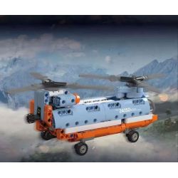 MouldKing 24050 Mould King 24050 MÁY BAY TRỰC THĂNG CÁNH QUẠT ĐÔI bộ đồ chơi xếp lắp ráp ghép mô hình Technic TANDEM ROTOR HELICOPTER Kỹ Thuật Công Nghệ Cao Mô Hình Phương Tiện 270 khối