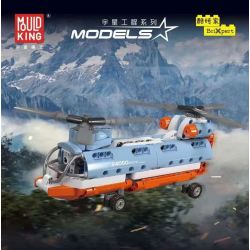 MouldKing 24050 Mould King 24050 MÁY BAY TRỰC THĂNG CÁNH QUẠT ĐÔI bộ đồ chơi xếp lắp ráp ghép mô hình Technic TANDEM ROTOR HELICOPTER Kỹ Thuật Công Nghệ Cao Mô Hình Phương Tiện 270 khối