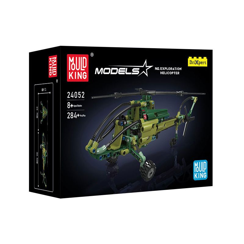MouldKing 24052 Mould King 24052 TRỰC THĂNG THĂM DÒ bộ đồ chơi xếp lắp ráp ghép mô hình Technic EXPLORATION HELICOPTER Kỹ Thuật Công Nghệ Cao Mô Hình Phương Tiện 284 khối