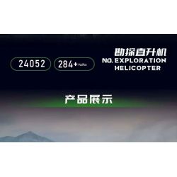 MouldKing 24052 Mould King 24052 TRỰC THĂNG THĂM DÒ bộ đồ chơi xếp lắp ráp ghép mô hình Technic EXPLORATION HELICOPTER Kỹ Thuật Công Nghệ Cao Mô Hình Phương Tiện 284 khối