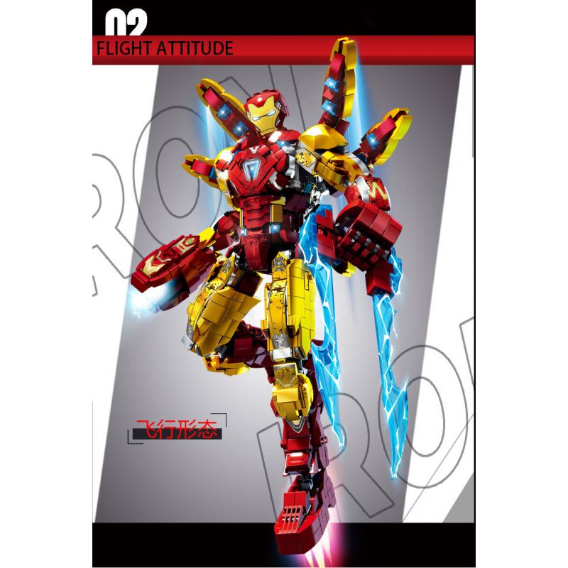 LY 76101 NGƯỜI SẮT MK85 bộ đồ chơi xếp lắp ráp ghép mô hình Super Heroes Siêu Nhân Anh Hùng 1568 khối