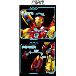 LY 76101 NGƯỜI SẮT MK85 bộ đồ chơi xếp lắp ráp ghép mô hình Super Heroes Siêu Nhân Anh Hùng 1568 khối