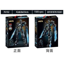 LY 76102 NGƯỜI SẮT MK4 bộ đồ chơi xếp lắp ráp ghép mô hình Super Heroes Siêu Nhân Anh Hùng 1505 khối