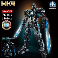 LY 76102 NGƯỜI SẮT MK4 bộ đồ chơi xếp lắp ráp ghép mô hình Super Heroes Siêu Nhân Anh Hùng 1505 khối