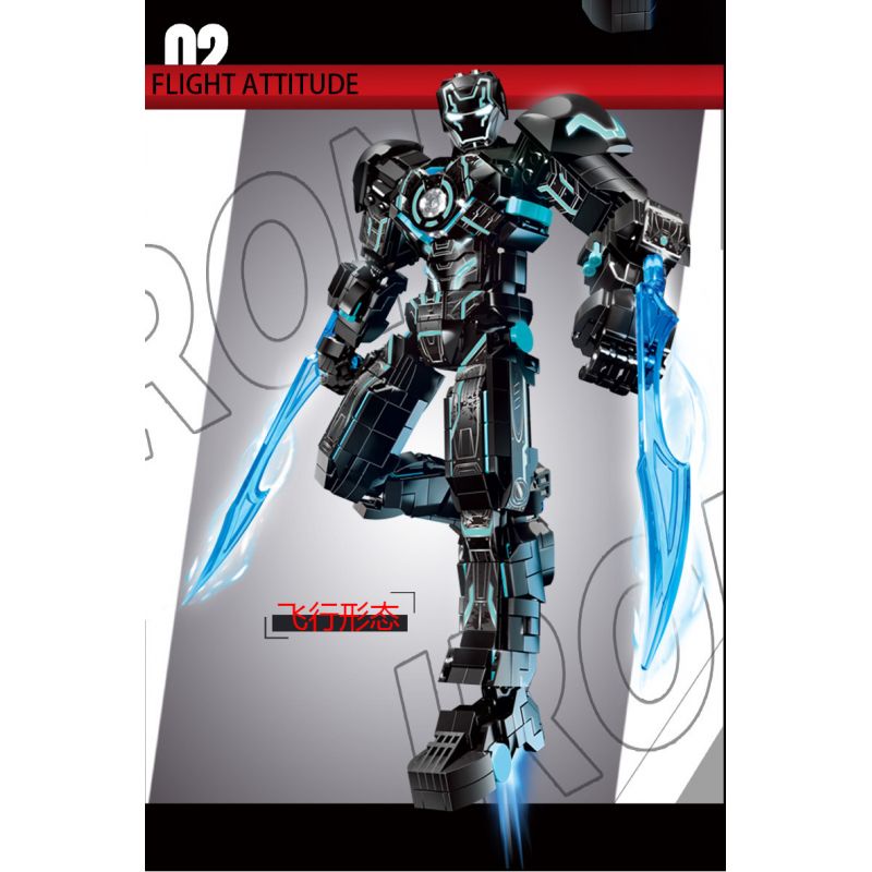 LY 76102 NGƯỜI SẮT MK4 bộ đồ chơi xếp lắp ráp ghép mô hình Super Heroes Siêu Nhân Anh Hùng 1505 khối