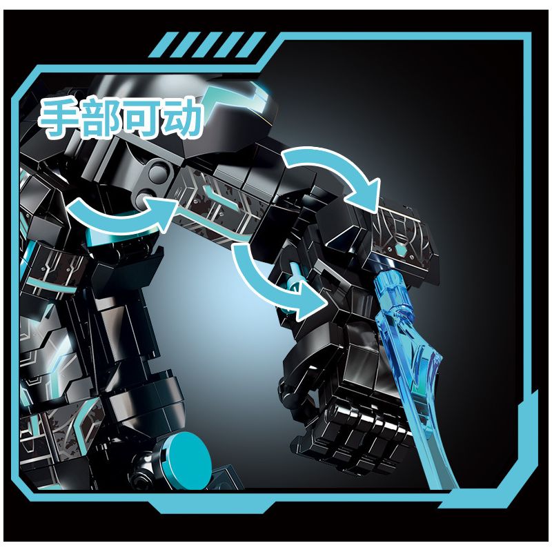 LY 76102 NGƯỜI SẮT MK4 bộ đồ chơi xếp lắp ráp ghép mô hình Super Heroes Siêu Nhân Anh Hùng 1505 khối