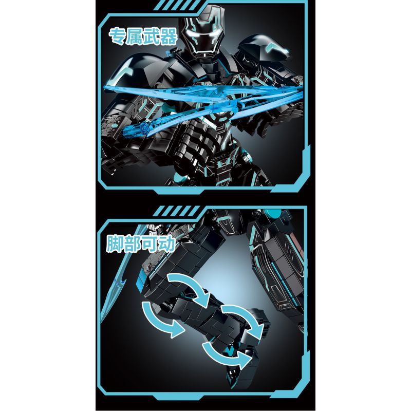 LY 76102 NGƯỜI SẮT MK4 bộ đồ chơi xếp lắp ráp ghép mô hình Super Heroes Siêu Nhân Anh Hùng 1505 khối