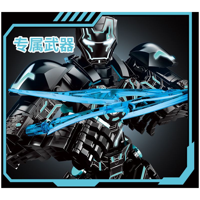 LY 76102 NGƯỜI SẮT MK4 bộ đồ chơi xếp lắp ráp ghép mô hình Super Heroes Siêu Nhân Anh Hùng 1505 khối