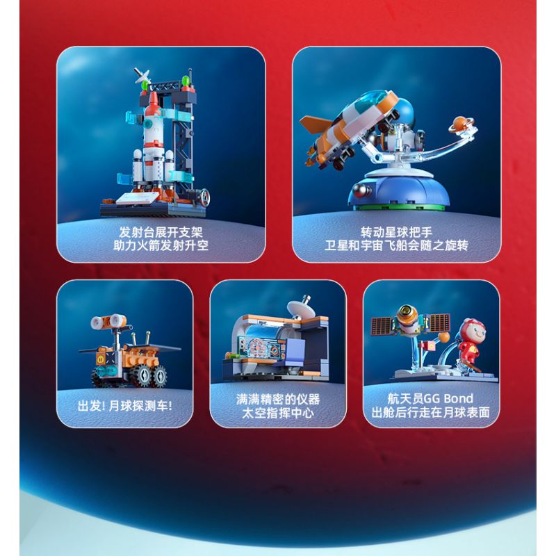 JAKI JK6809 6809 NHÓM CẢNH CHỦ ĐỀ HÀNH ĐỘNG GIỮA CÁC VÌ SAO DỄ THƯƠNG PIG MAN bộ đồ chơi xếp lắp ráp ghép mô hình Creator Sáng Tạo