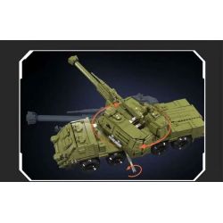 JMBRICKLAYER 61520 MouldKing 20031 Mould King 20031 PHÁO TỰ HÀNH DANA bộ đồ chơi xếp lắp ráp ghép mô hình Military Army DANA SELF-PROPELLED HOWITZER Quân Sự Bộ Đội 1923 khối
