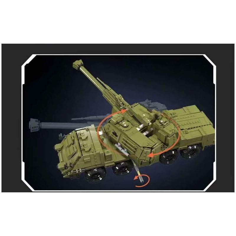 JMBRICKLAYER 61520 MouldKing 20031 Mould King 20031 PHÁO TỰ HÀNH DANA bộ đồ chơi xếp lắp ráp ghép mô hình Military Army DANA SELF-PROPELLED HOWITZER Quân Sự Bộ Đội 1923 khối