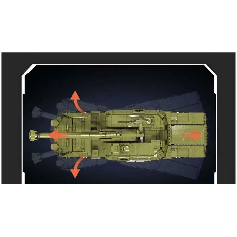 JMBRICKLAYER 61520 MouldKing 20031 Mould King 20031 PHÁO TỰ HÀNH DANA bộ đồ chơi xếp lắp ráp ghép mô hình Military Army DANA SELF-PROPELLED HOWITZER Quân Sự Bộ Đội 1923 khối