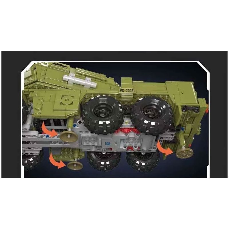 JMBRICKLAYER 61520 MouldKing 20031 Mould King 20031 PHÁO TỰ HÀNH DANA bộ đồ chơi xếp lắp ráp ghép mô hình Military Army DANA SELF-PROPELLED HOWITZER Quân Sự Bộ Đội 1923 khối