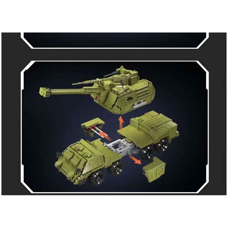 JMBRICKLAYER 61520 MouldKing 20031 Mould King 20031 PHÁO TỰ HÀNH DANA bộ đồ chơi xếp lắp ráp ghép mô hình Military Army DANA SELF-PROPELLED HOWITZER Quân Sự Bộ Đội 1923 khối