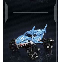 MouldKing 18032 Mould King 18032 XE TẢI QUÁI VẬT BÁNH MEGALODON bộ đồ chơi xếp lắp ráp ghép mô hình Military Army MONSTER TRUCK MEGALODON Quân Sự Bộ Đội 786 khối