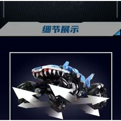 MouldKing 18032 Mould King 18032 XE TẢI QUÁI VẬT BÁNH MEGALODON bộ đồ chơi xếp lắp ráp ghép mô hình Military Army MONSTER TRUCK MEGALODON Quân Sự Bộ Đội 786 khối