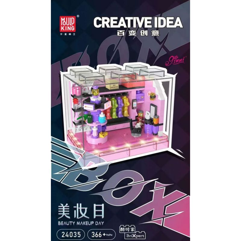 MouldKing 24035 Mould King 24035 NGÀY LÀM ĐẸP bộ đồ chơi xếp lắp ráp ghép mô hình BEAUTY MAKEUP DAY 366 khối