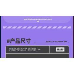 MouldKing 24035 Mould King 24035 NGÀY LÀM ĐẸP bộ đồ chơi xếp lắp ráp ghép mô hình BEAUTY MAKEUP DAY 366 khối