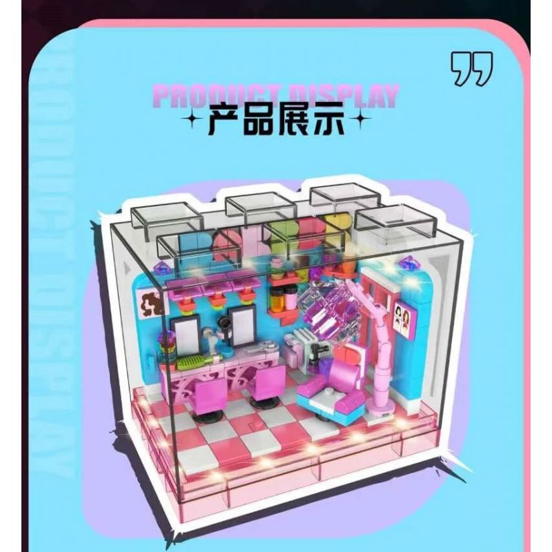MouldKing 24037 Mould King 24037 NGÀY TÓC bộ đồ chơi xếp lắp ráp ghép mô hình HAIR SALON DAY 388 khối
