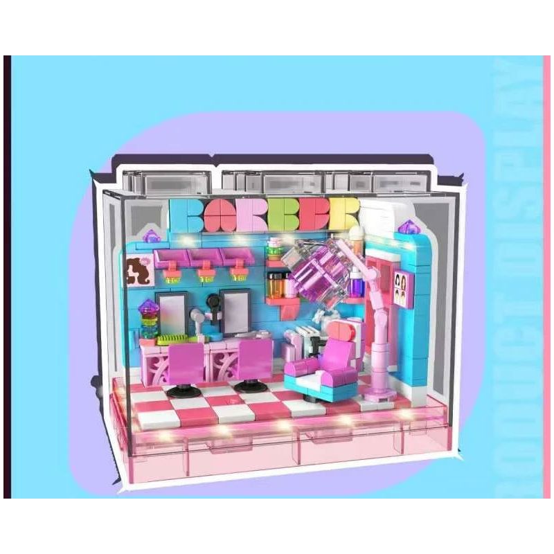 MouldKing 24037 Mould King 24037 NGÀY TÓC bộ đồ chơi xếp lắp ráp ghép mô hình HAIR SALON DAY 388 khối