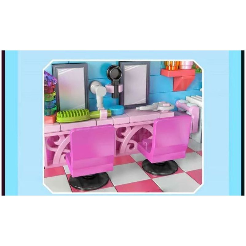 MouldKing 24037 Mould King 24037 NGÀY TÓC bộ đồ chơi xếp lắp ráp ghép mô hình HAIR SALON DAY 388 khối