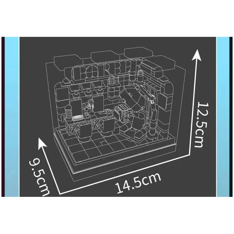 MouldKing 24037 Mould King 24037 NGÀY TÓC bộ đồ chơi xếp lắp ráp ghép mô hình HAIR SALON DAY 388 khối
