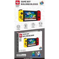 HENGSHENG F9030 9030 MÁY CHƠI GAME BOY bộ đồ chơi xếp lắp ráp ghép mô hình Minecraft Game Xây Dựng 280 khối