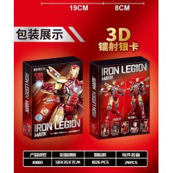 ACCUMULATED CORE 81001 DẤU ẤN QUÂN ĐOÀN SẮT bộ đồ chơi xếp lắp ráp ghép mô hình Super Heroes Siêu Nhân Anh Hùng 1026 khối