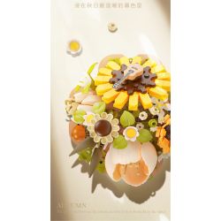 WEILE CREATION 2160 TIẾNG HOA KHÔNG NGỦ TRĂNG THU ĐẦY HƯỚNG DƯƠNG bộ đồ chơi xếp lắp ráp ghép mô hình Creator Sáng Tạo 385 khối