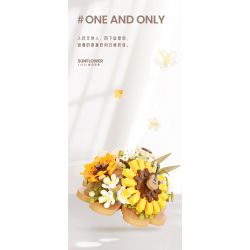 WEILE CREATION 2160 TIẾNG HOA KHÔNG NGỦ TRĂNG THU ĐẦY HƯỚNG DƯƠNG bộ đồ chơi xếp lắp ráp ghép mô hình Creator Sáng Tạo 385 khối