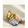 WEILE CREATION 2161 HOA KHÔNG NGỦ SƯƠNG LẠNH BƯỚM bộ đồ chơi xếp lắp ráp ghép mô hình Creator Sáng Tạo 398 khối