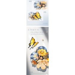 WEILE CREATION 2161 HOA KHÔNG NGỦ SƯƠNG LẠNH BƯỚM bộ đồ chơi xếp lắp ráp ghép mô hình Creator Sáng Tạo 398 khối