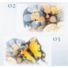 WEILE CREATION 2161 HOA KHÔNG NGỦ SƯƠNG LẠNH BƯỚM bộ đồ chơi xếp lắp ráp ghép mô hình Creator Sáng Tạo 398 khối