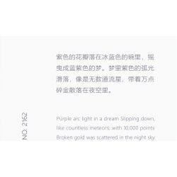 WEILE CREATION 2162 TIẾNG HOA KHÔNG NGỦ LÁ NHỰA RUỒI GÃY bộ đồ chơi xếp lắp ráp ghép mô hình Creator Sáng Tạo 376 khối