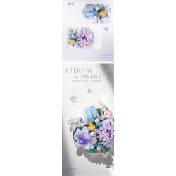 WEILE CREATION 2162 TIẾNG HOA KHÔNG NGỦ LÁ NHỰA RUỒI GÃY bộ đồ chơi xếp lắp ráp ghép mô hình Creator Sáng Tạo 376 khối