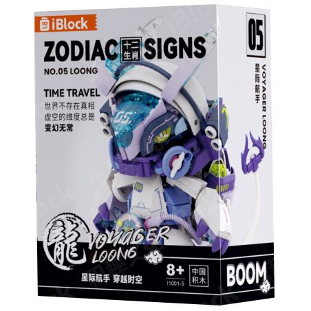 IBLOCK IB1001-5 1001-5 THỦY NGÔI SAO CHENLONG bộ đồ chơi xếp lắp ráp ghép mô hình ZODIAC SIGNS TIME TRAVEL LOONG