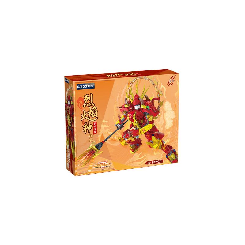 KAIDO KD99028 99028 non  TRUYỀN THUYẾT SHAN HAI JING ZHU RONG THẦN LỬA VÀ BẢO VỆ THẾ GIỚI CHONGLI bộ đồ chơi xếp lắp ráp ghép mô hình